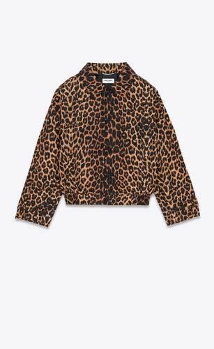 ysl harrington jacket price|harrington jacket in leopard silk taffeta .